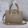 Replica Dior Medium St Honoré Tote Gray Grained Calfskin M9321U 15