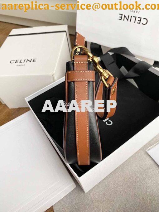 Replica Celine Medium Strap Ava Bag In Smooth Calfskin 196923 Black 3