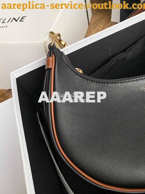 Replica Celine Medium Strap Ava Bag In Smooth Calfskin 196923 Black 4