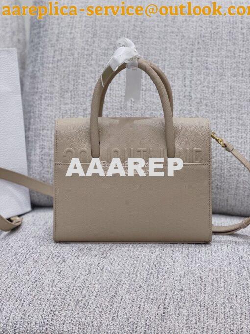 Replica Dior Medium St Honoré Tote Beige Grained Calfskin M9321U 11