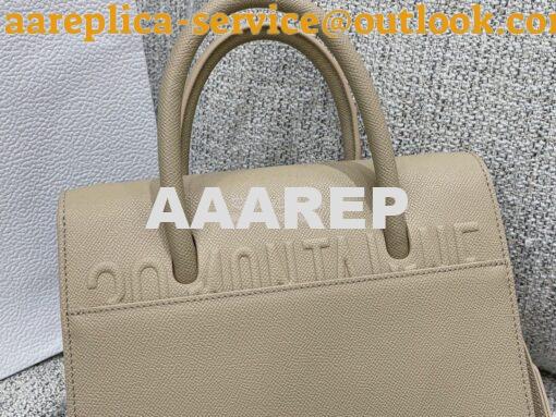 Replica Dior Medium St Honoré Tote Beige Grained Calfskin M9321U 12