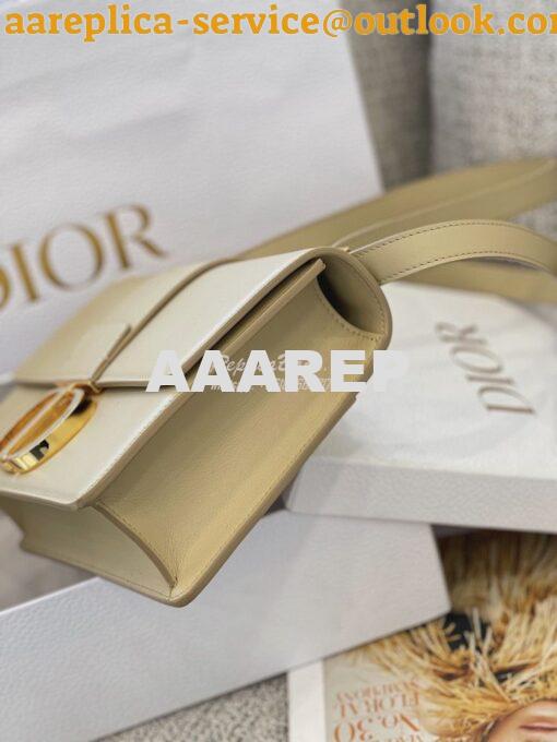 Replica Dior 30 Montaigne Bag with Tonal Enamel CD M9203U Beige 6