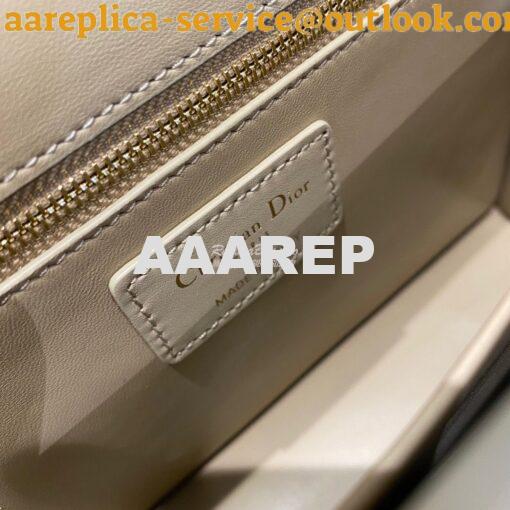 Replica Dior 30 Montaigne Calfskin Bag in Beige 8