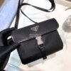 Replica Prada Saffiano Leather Shoulder Bag 1BD249 Black 11