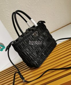 Replica Prada Nylon Tote 1BG321 Black 2