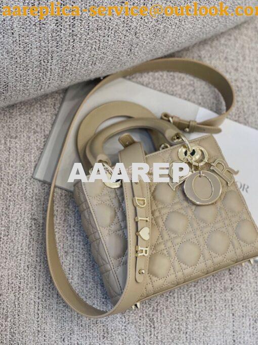 Replica Dior Lady Dior My ABCdior Lambskin Bag with Tonal Enamel Charm 2