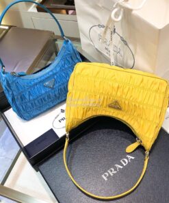 Replica Prada Nylon And Saffiano Leather Mini Bag 1NE204 Periwinkle Bl 2