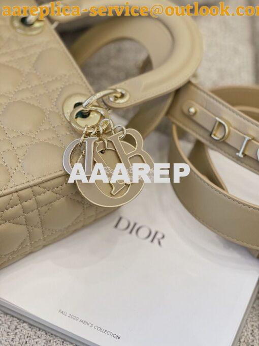 Replica Dior Lady Dior My ABCdior Lambskin Bag with Tonal Enamel Charm 5