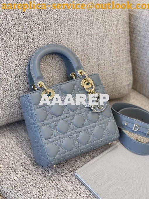 Replica Dior Lady Dior My ABCdior Lambskin Bag with Tonal Enamel Charm 3