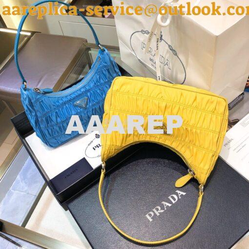 Replica Prada Nylon And Saffiano Leather Mini Bag 1NE204 Yellow