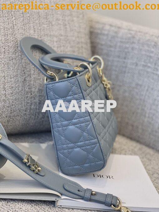 Replica Dior Lady Dior My ABCdior Lambskin Bag with Tonal Enamel Charm 4