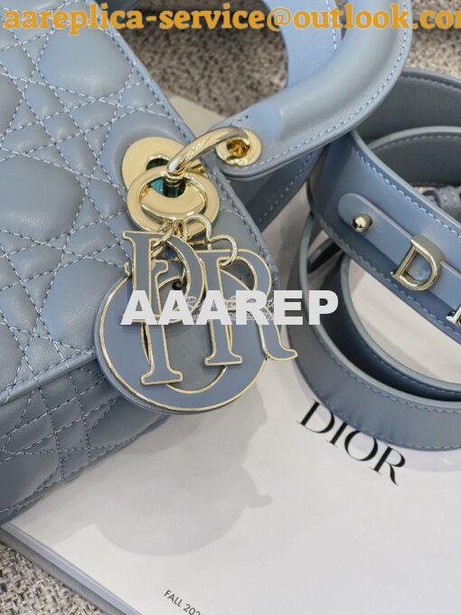 Replica Dior Lady Dior My ABCdior Lambskin Bag with Tonal Enamel Charm 5