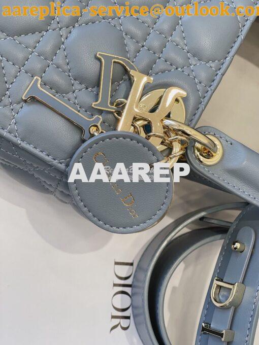 Replica Dior Lady Dior My ABCdior Lambskin Bag with Tonal Enamel Charm 6