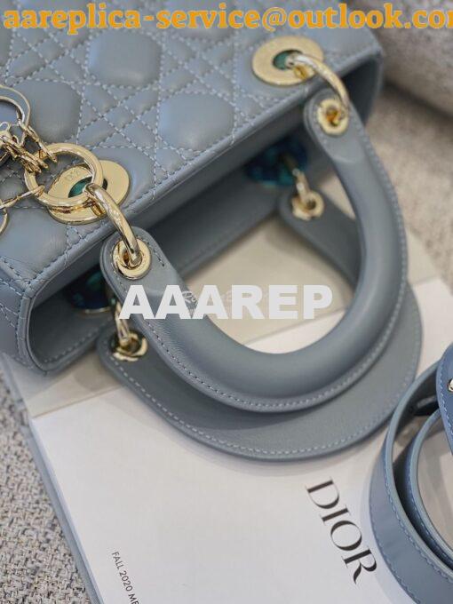 Replica Dior Lady Dior My ABCdior Lambskin Bag with Tonal Enamel Charm 8