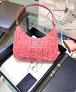 Replica Prada Nylon And Saffiano Leather Mini Bag 1NE204 Pink