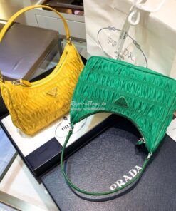 Replica Prada Nylon And Saffiano Leather Mini Bag 1NE204 Green