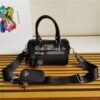 Replica Prada Nylon And Saffiano Leather Mini Bag 1NE204 Pink 11