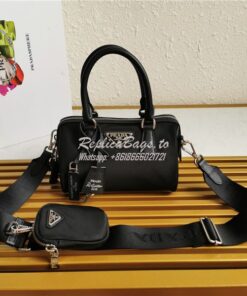 Replica Prada Re-Edition 2005 Nylon Bag 1BB846 Black