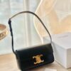 Replica Celine Triomphe Shoulder Bag In Shiny Calfskin 194143 Yellow 15