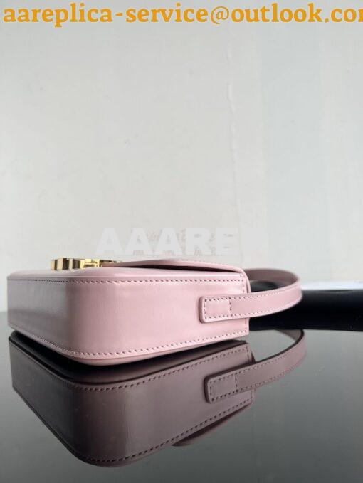 Replica Celine Triomphe Shoulder Bag In Shiny Calfskin 194143 Rose Qua 5