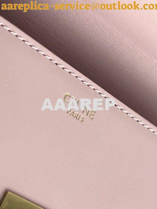 Replica Celine Triomphe Shoulder Bag In Shiny Calfskin 194143 Rose Qua 11