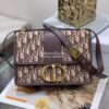 Replica Dior Medium Lady D-lite Bag Green Cannage Embroidered Velvet M 11