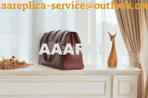 Replica Celine Large Soft 16 Bag In Smooth Calfskin 194043 Burgundy 2