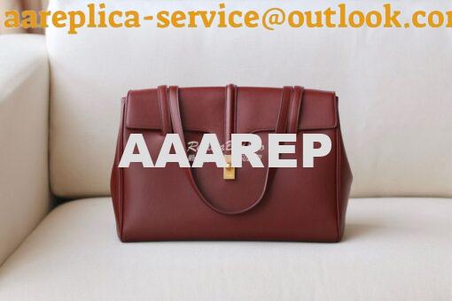 Replica Celine Large Soft 16 Bag In Smooth Calfskin 194043 Burgundy 3