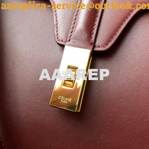 Replica Celine Large Soft 16 Bag In Smooth Calfskin 194043 Burgundy 8