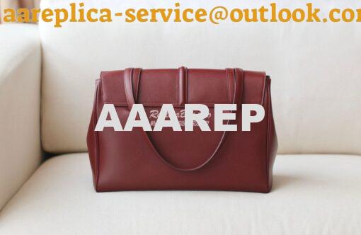 Replica Celine Large Soft 16 Bag In Smooth Calfskin 194043 Burgundy 11