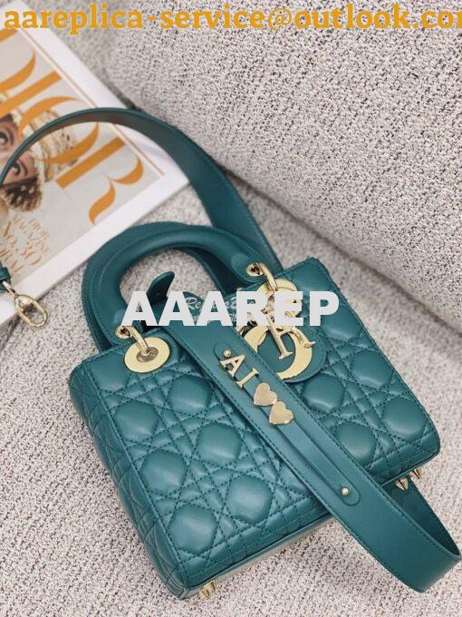 Replica Dior My ABCdior Lady Dior Bag M0538 Peacock Green 2