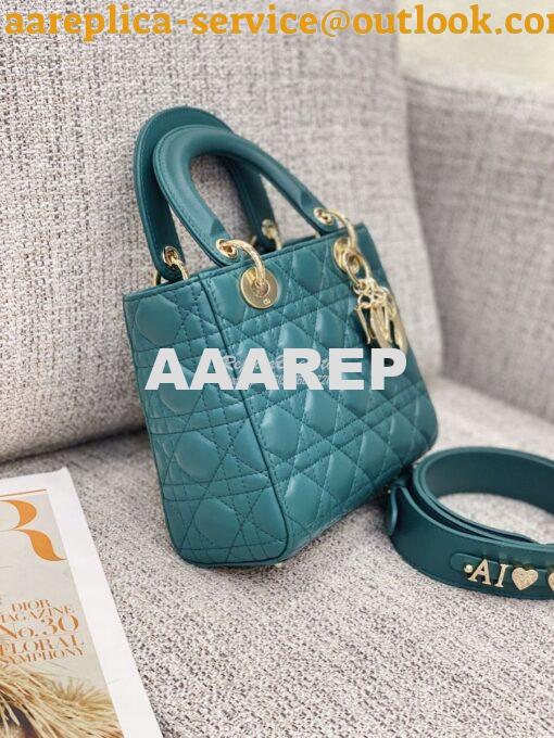 Replica Dior My ABCdior Lady Dior Bag M0538 Peacock Green 5