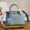 Replica Prada Monochrome White Saffiano Leather Bag 11