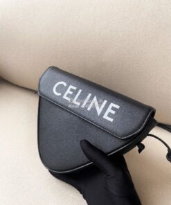 Replica Celine Triangle Bag In Smooth Calfskin With Celine Print 19590 2