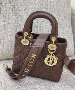 Replica Dior My ABCdior Lady Dior Bag M0538 Dark Brown