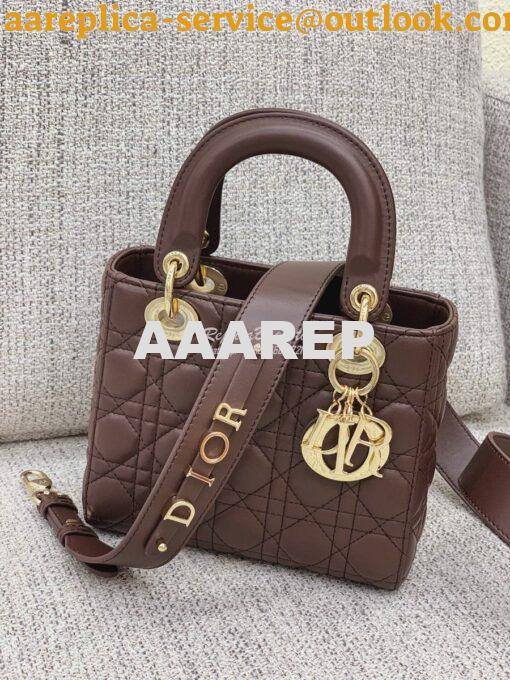 Replica Dior My ABCdior Lady Dior Bag M0538 Dark Brown