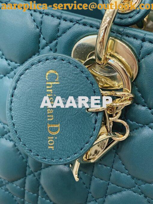 Replica Dior My ABCdior Lady Dior Bag M0538 Peacock Green 10