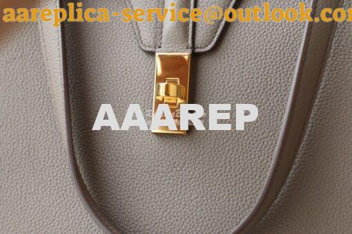 Replica Celine Large Soft 16 Bag In Supple Grained Calfskin 194043 Gre 7