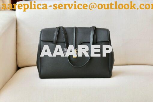 Replica Celine Large Soft 16 Bag In Supple Grained Calfskin 194043 Bla 3