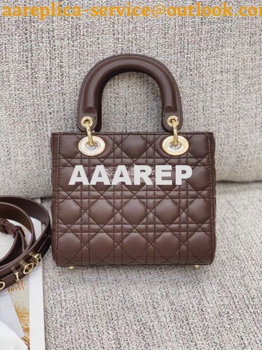 Replica Dior My ABCdior Lady Dior Bag M0538 Dark Brown 11