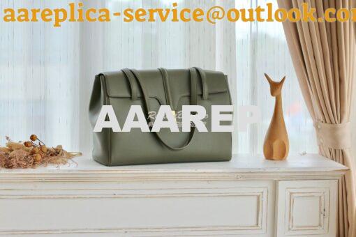 Replica Celine Medium Soft 16 Bag In Smooth Calfskin 195543 Green