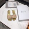 Replica Dior DWAY Mule Embroidery KCQ166 Blue 10