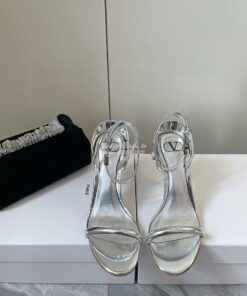 Replica Valentino Roserouche Sandal 1959 In Metallic Nappa Leather 100 2