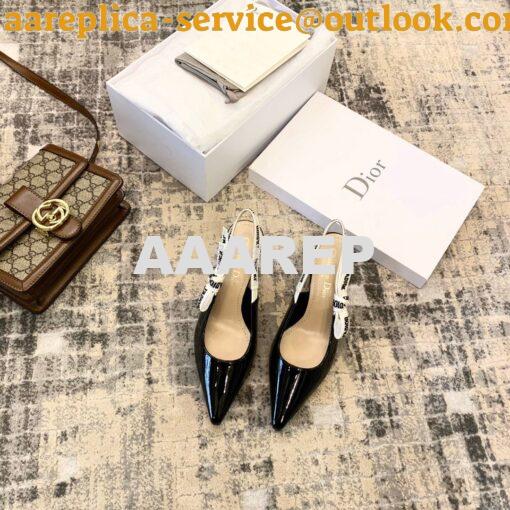 Replica Dior J'adior Pump KCC200 Black Patent 2