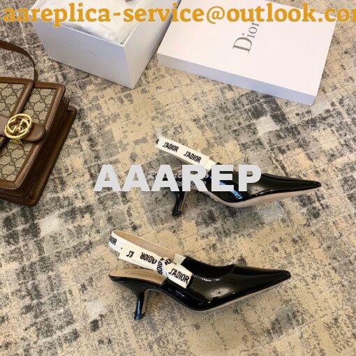 Replica Dior J'adior Pump KCC200 Black Patent 8