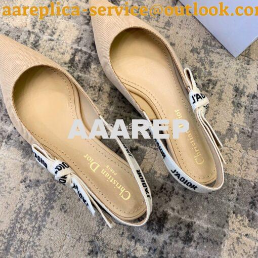 Replica Dior J'adior Ballerina Flat KCB384 Nude 8