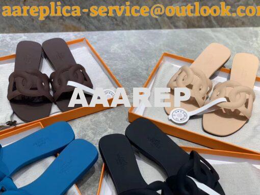 Replica Hermes Rubber Aloha Sandals 4