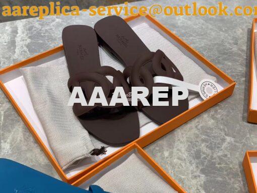 Replica Hermes Rubber Aloha Sandals 5