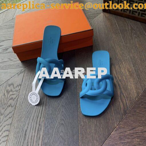 Replica Hermes Rubber Aloha Sandals 6