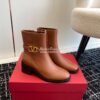 Replica Valentino Vlogo Signature Calfskin Boot 30mm 3W2S0CT2 Black 10